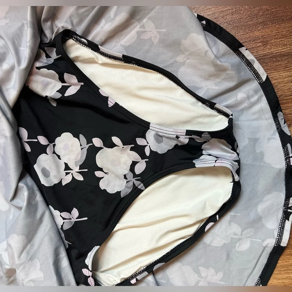 Kate Spade Black and White Spaghetti Strap One Piece